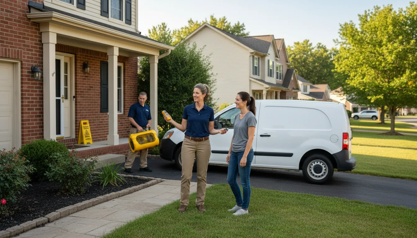 Residential water damage restoration in Franklinton, NC